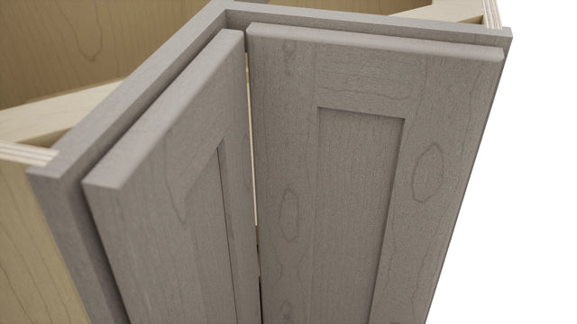 Fabuwood Galaxy Horizon LSB33 Base Corner Lazy Susan Cabinet, Detail View