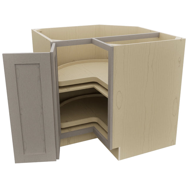 Fabuwood Galaxy Horizon LSB36 Base Corner Lazy Susan Cabinet, Open View