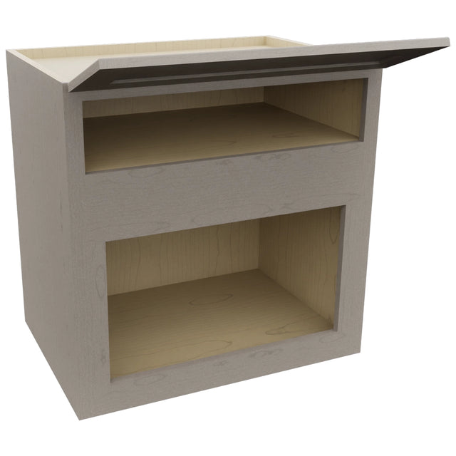 Fabuwood Galaxy Horizon MC303021 Wall Microwave Cabinet, Open View