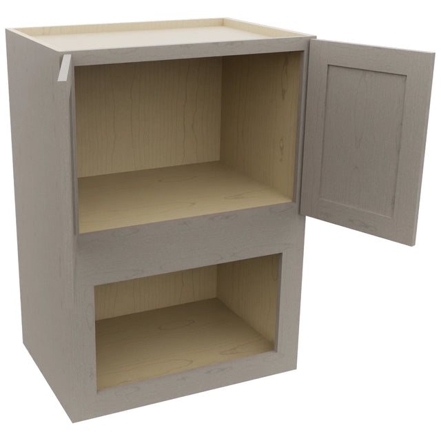 Fabuwood Galaxy Horizon MC304221 Wall Microwave Cabinet, Open View