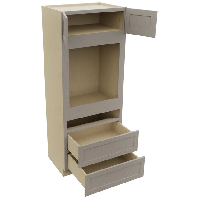 Fabuwood Galaxy Horizon OC3384C Tall Oven Cabinet Combo, Open View