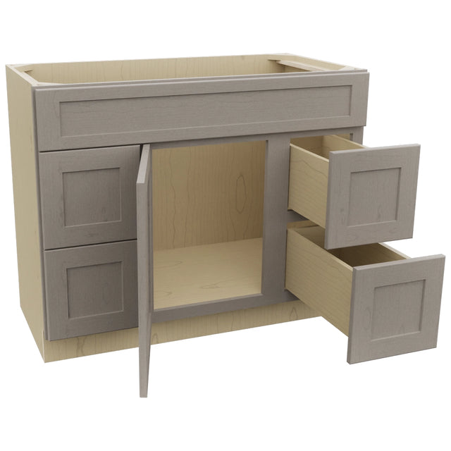 Fabuwood Galaxy Horizon VSD30DL Vanity Combo Cabinet, Open View