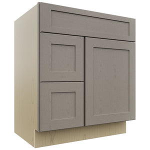 Fabuwood Galaxy Horizon VSD36DL Vanity Combo Cabinet, Front View