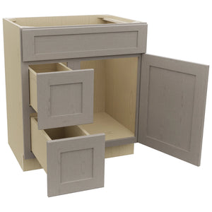 Fabuwood Galaxy Horizon VSD36DL Vanity Combo Cabinet, Open View