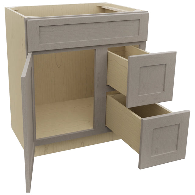 Fabuwood Galaxy Horizon VSD36DR Vanity Combo Cabinet, Open View