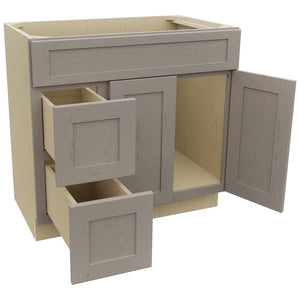 Fabuwood Galaxy Horizon VSD42 Vanity Combo Cabinet, Open View