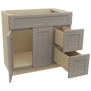 Fabuwood Galaxy Horizon VSD48 Vanity Combo Cabinet, Open View