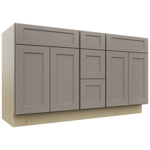 Fabuwood Galaxy Horizon VSD60DOUBLE Vanity Combo Cabinet, Front View