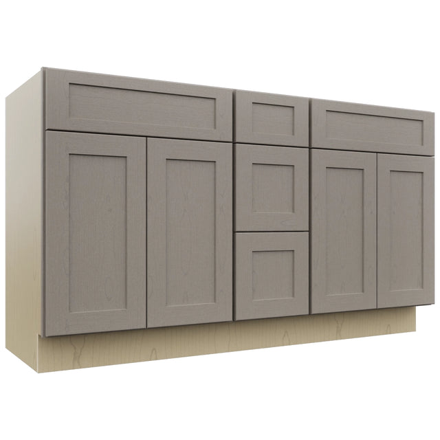 Fabuwood Galaxy Horizon VSD60DOUBLE Vanity Combo Cabinet, Front View