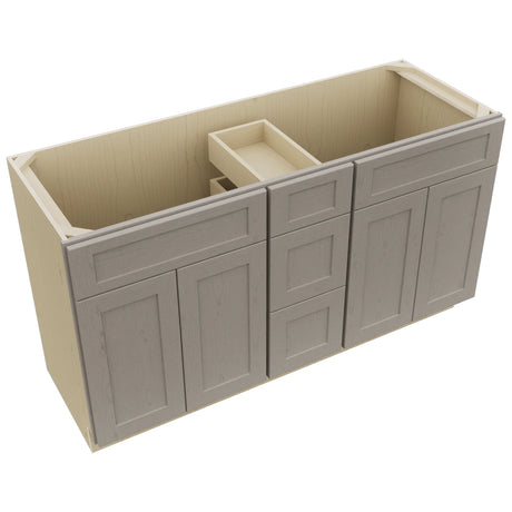 Fabuwood Galaxy Horizon VSD60DOUBLE Vanity Combo Cabinet, Top View