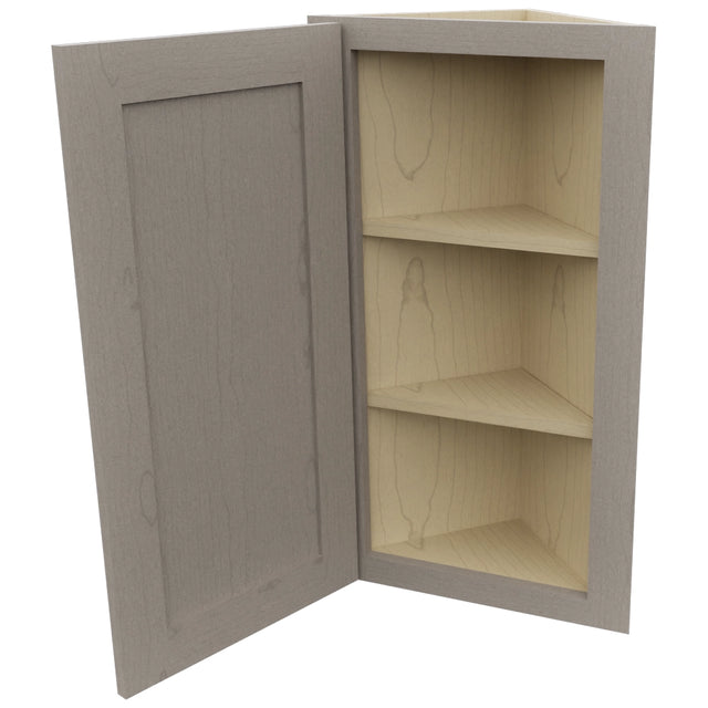 Fabuwood Galaxy Horizon WAE1230 Wall Angle End Cabinet, Open View