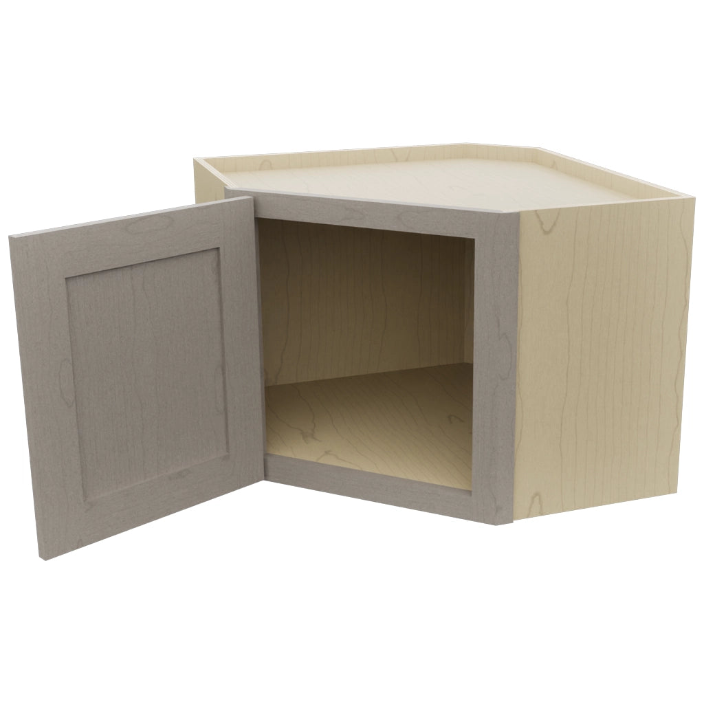Fabuwood Galaxy Horizon WDC2418 Wall Corner Diagonal Cabinet, Open View