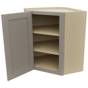 Fabuwood Galaxy Horizon WDC2430 Wall Corner Diagonal Cabinet, Open View