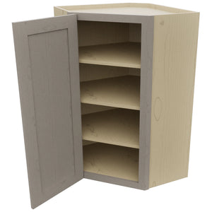 Fabuwood Galaxy Horizon WDC2439 Wall Corner Diagonal Cabinet, Open View