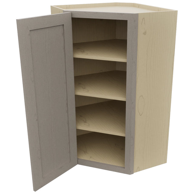 Fabuwood Galaxy Horizon WDC2442 Wall Corner Diagonal Cabinet, Open View