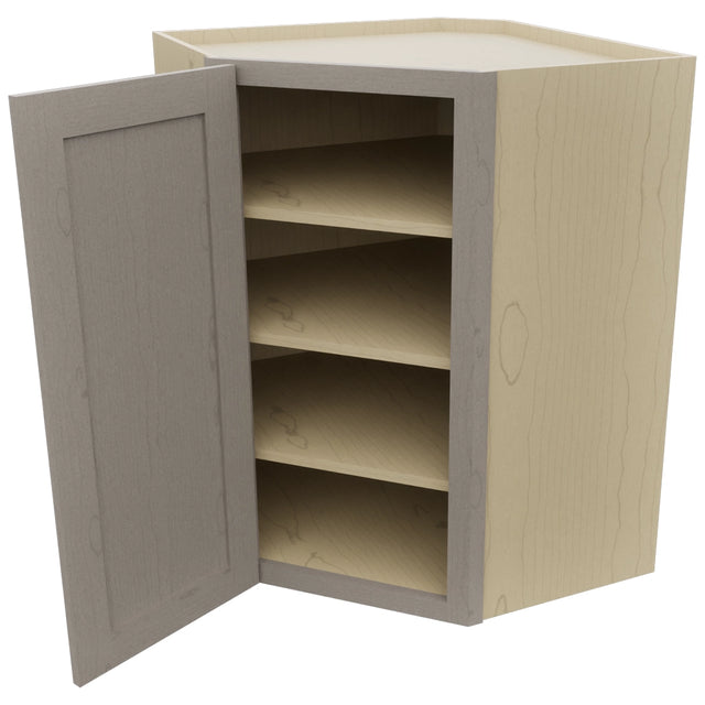 Fabuwood Galaxy Horizon WDC2736 Wall Corner Diagonal Cabinet, Open View