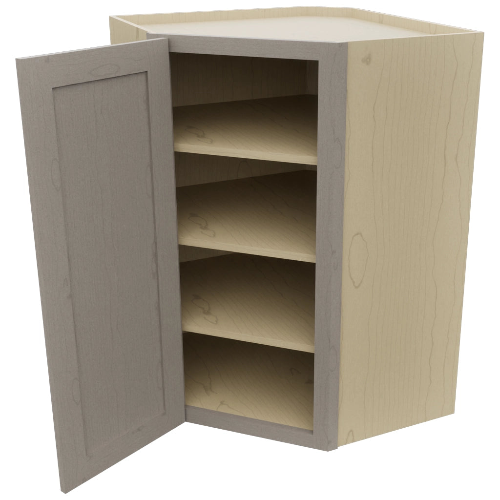 Fabuwood Galaxy Horizon WDC2739 Wall Corner Diagonal Cabinet, Open View