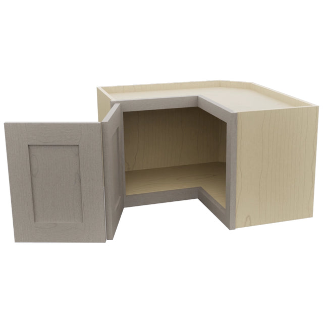 Fabuwood Galaxy Horizon WPC2415 Wall Corner Pie Cabinet, Open View