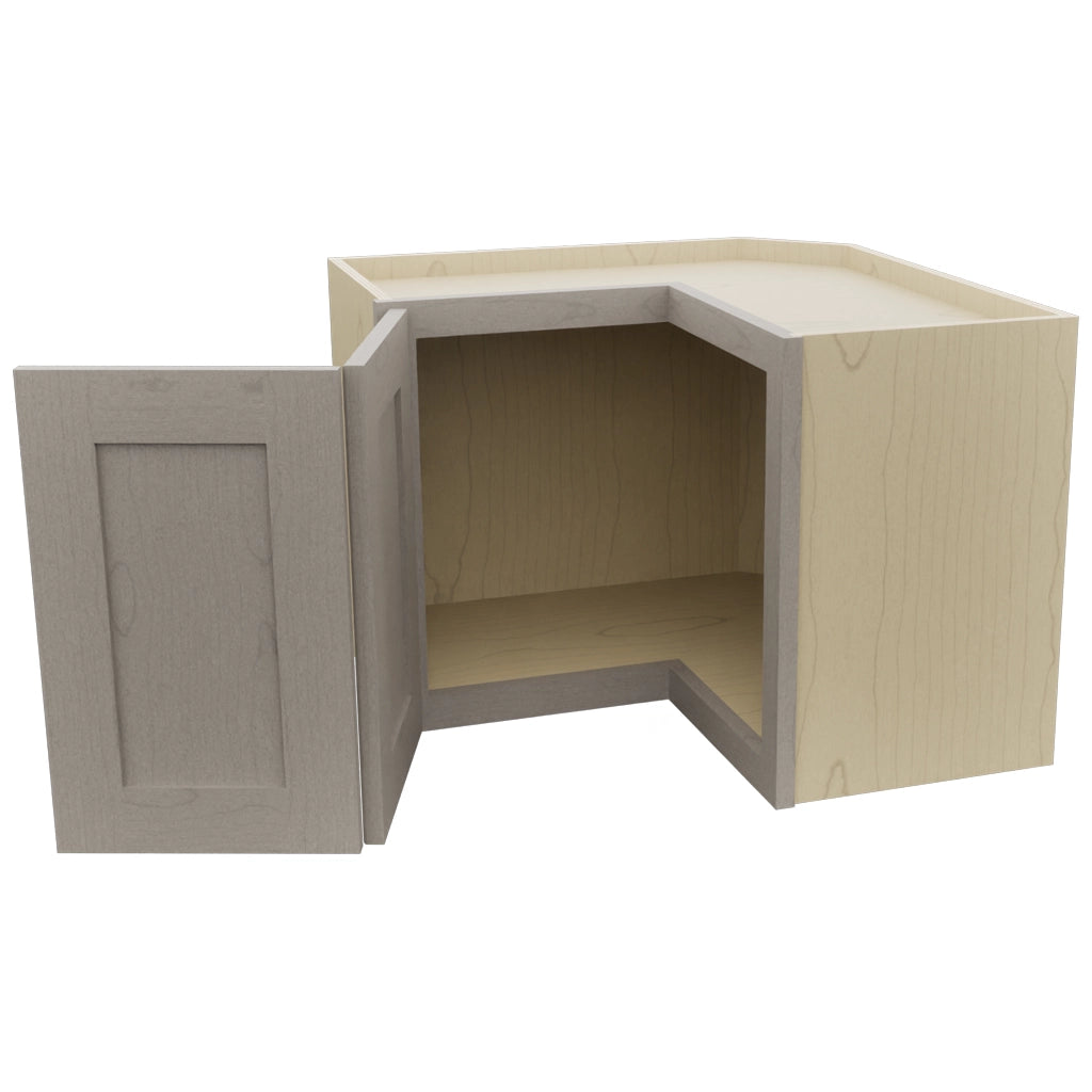 Fabuwood Galaxy Horizon WPC2418 Wall Corner Pie Cabinet, Open View
