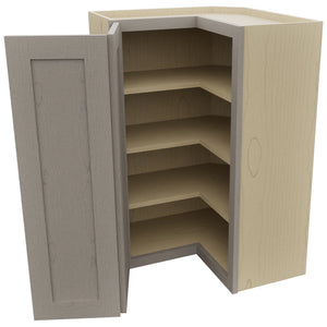 Fabuwood Galaxy Horizon WPC2436 Wall Corner Pie Cabinet, Open View