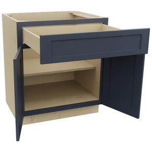 Fabuwood Galaxy Indigo B30 Base Standard Cabinet, Open View