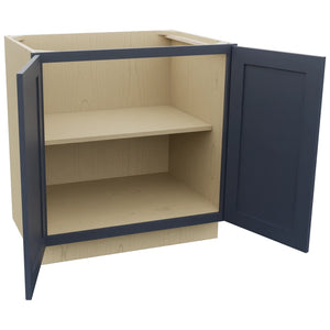 Fabuwood Galaxy Indigo B33FD Base Full Door Cabinet, Open View