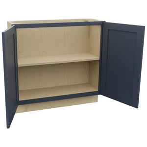 Fabuwood Galaxy Indigo B36FD-12D Base Full Door Cabinet, Open View