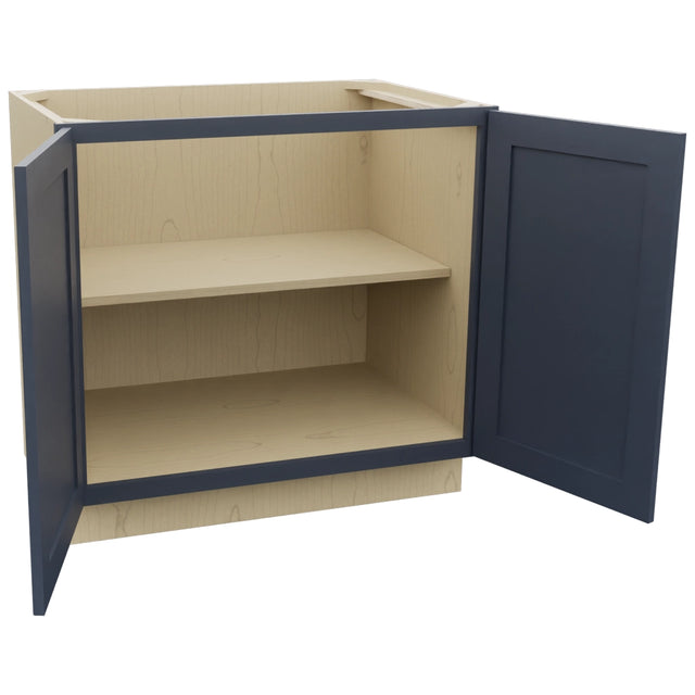 Fabuwood Galaxy Indigo B36FD Base Full Door Cabinet, Open View
