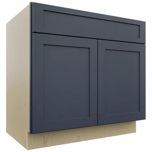 Fabuwood Galaxy Indigo B36SDF Base Standard Cabinet, Front View