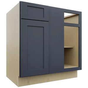 Fabuwood Galaxy Indigo BLB39/42 Base Corner Blind Cabinet, Front View