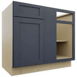 Fabuwood Galaxy Indigo BLB42/45 Base Corner Blind Cabinet, Front View