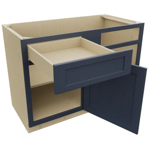 Fabuwood Galaxy Indigo BLB48/51 Base Corner Blind Cabinet, Open View