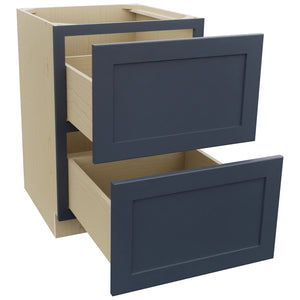 Fabuwood Galaxy Indigo DB24-2 Base 2 Drawers Cabinet, Open View
