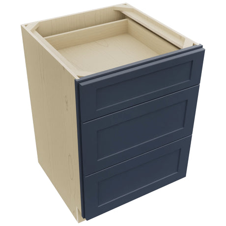 Fabuwood Galaxy Indigo DB24 Base 3 Drawers Cabinet, Top View