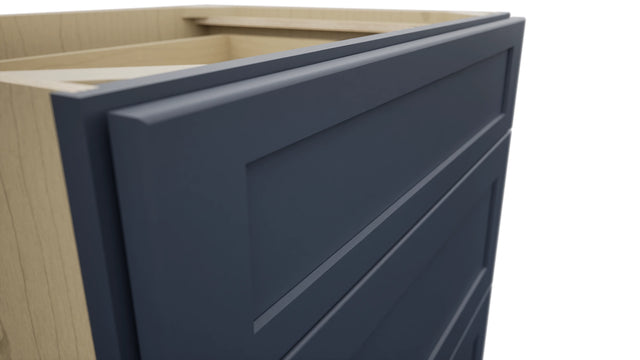 Fabuwood Galaxy Indigo DB30 Base 3 Drawers Cabinet, Detail View