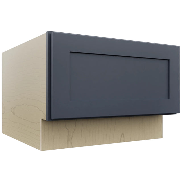 Fabuwood Galaxy Indigo DBS24 Base Bench Seat Cabinet, Front View