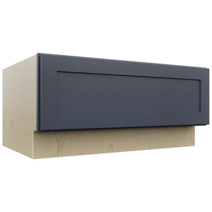 Fabuwood Galaxy Indigo DBS36 Base Bench Seat Cabinet, Front View