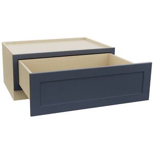 Fabuwood Galaxy Indigo DBS36 Base Bench Seat Cabinet, Open View