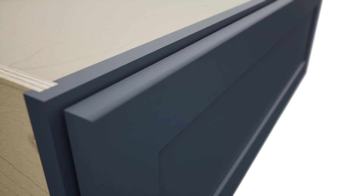 Fabuwood Galaxy Indigo DBS36 Base Bench Seat Cabinet, Detail View