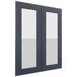 Fabuwood Galaxy Indigo DS GDW2430 Wall Glass Door, Front View