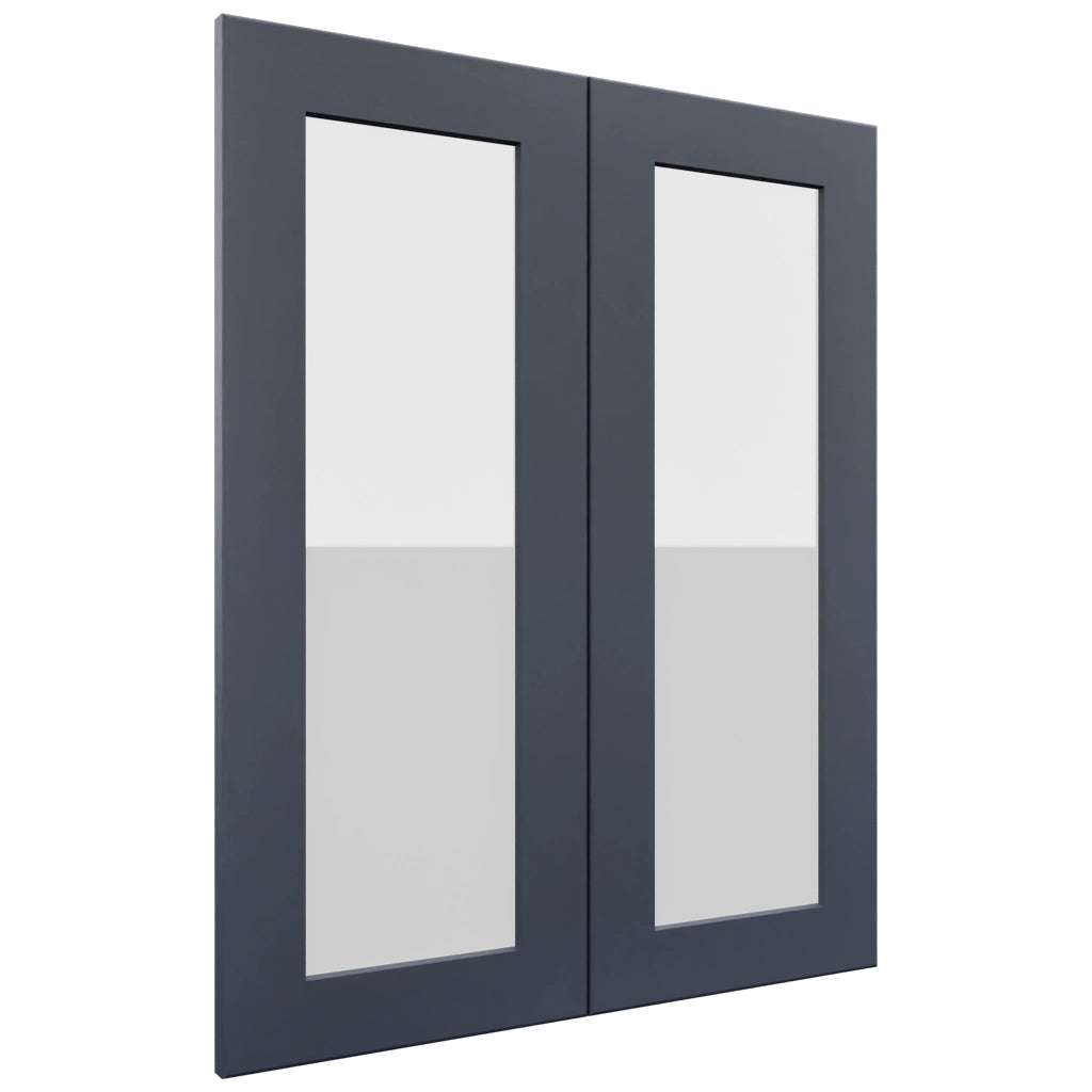 Fabuwood Galaxy Indigo DS GDW2430 Wall Glass Door, Front View