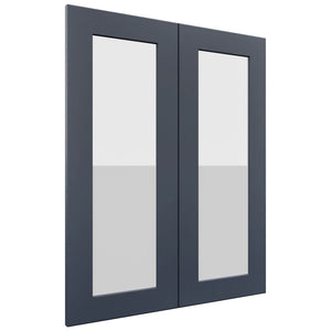 Fabuwood Galaxy Indigo DS GDW2430 Wall Glass Door, Front View