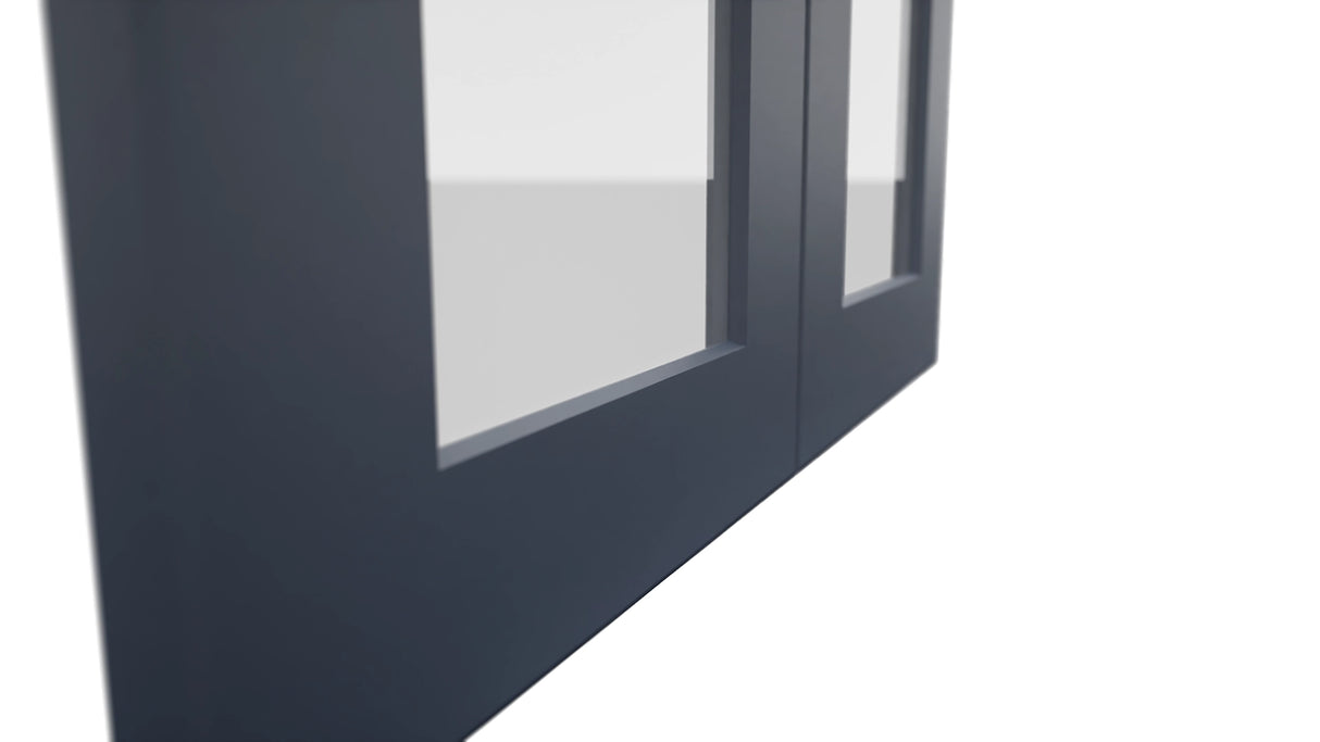 Fabuwood Galaxy Indigo DS GDW2430 Wall Glass Door, Detail View