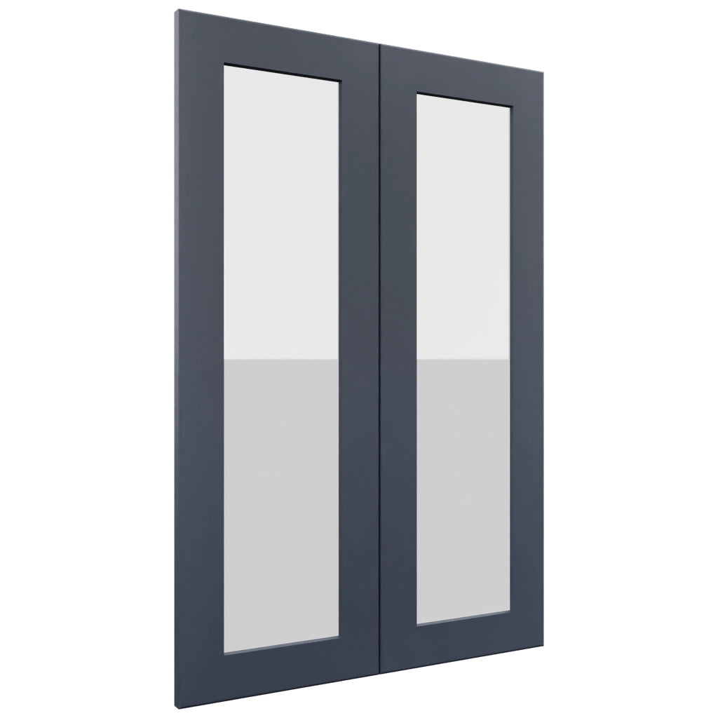 Fabuwood Galaxy Indigo DS GDW2436 Wall Glass Door, Front View