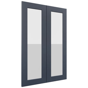 Fabuwood Galaxy Indigo DS GDW2436 Wall Glass Door, Front View