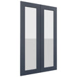 Fabuwood Galaxy Indigo DS GDW2439 Wall Glass Door, Front View