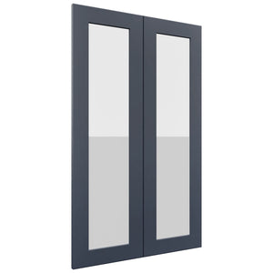 Fabuwood Galaxy Indigo DS GDW2439 Wall Glass Door, Front View