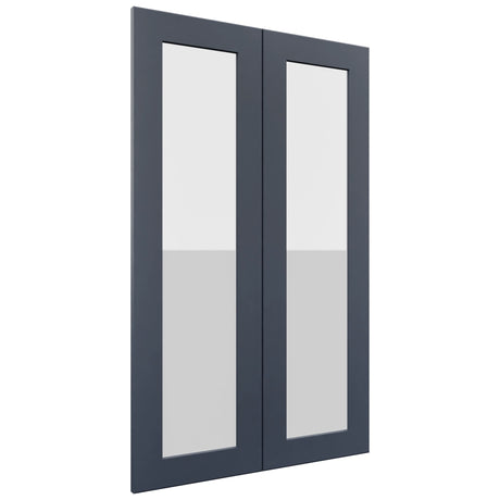 Fabuwood Galaxy Indigo DS GDW2439 Wall Glass Door, Front View