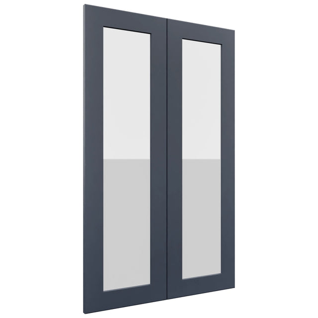 Fabuwood Galaxy Indigo DS GDW2439 Wall Glass Door, Front View