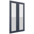 Fabuwood Galaxy Indigo DS GDW2442 Wall Glass Door, Front View